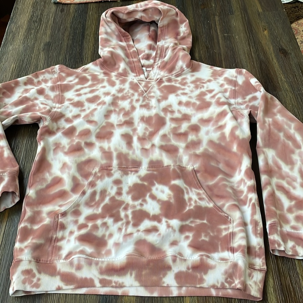 Lululemon Pink and White Tie Dye Pullover Hoodie - Picture 2 of 8